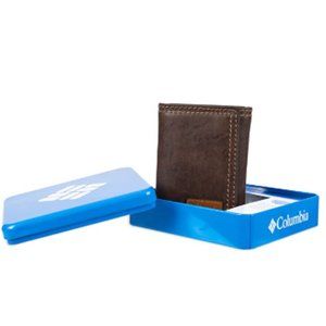 Columbia Men's Beacon Rock Trifold RFID Wallet Bro